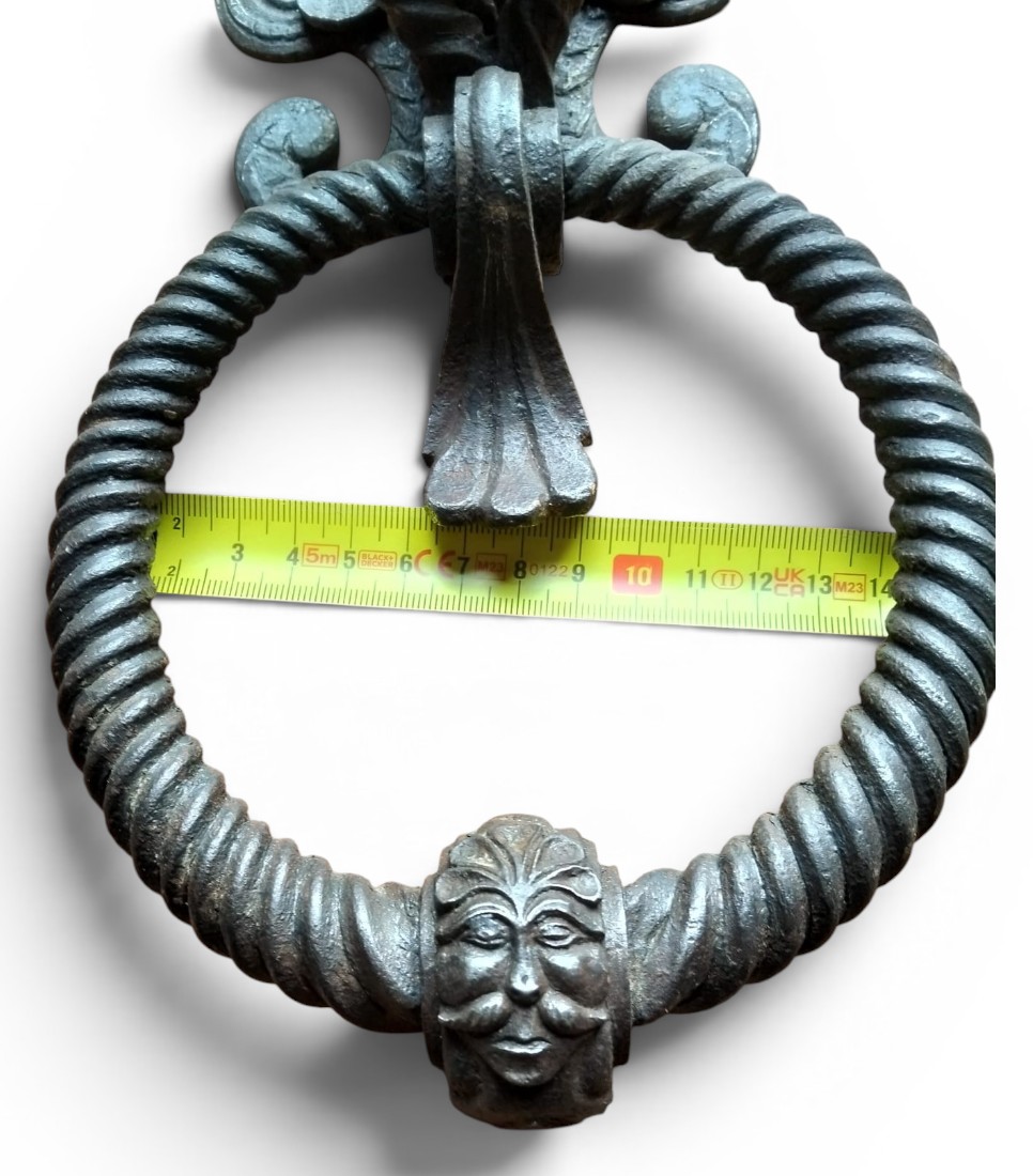 Paire de heurtoirs de porte en fer forgé-photo-6