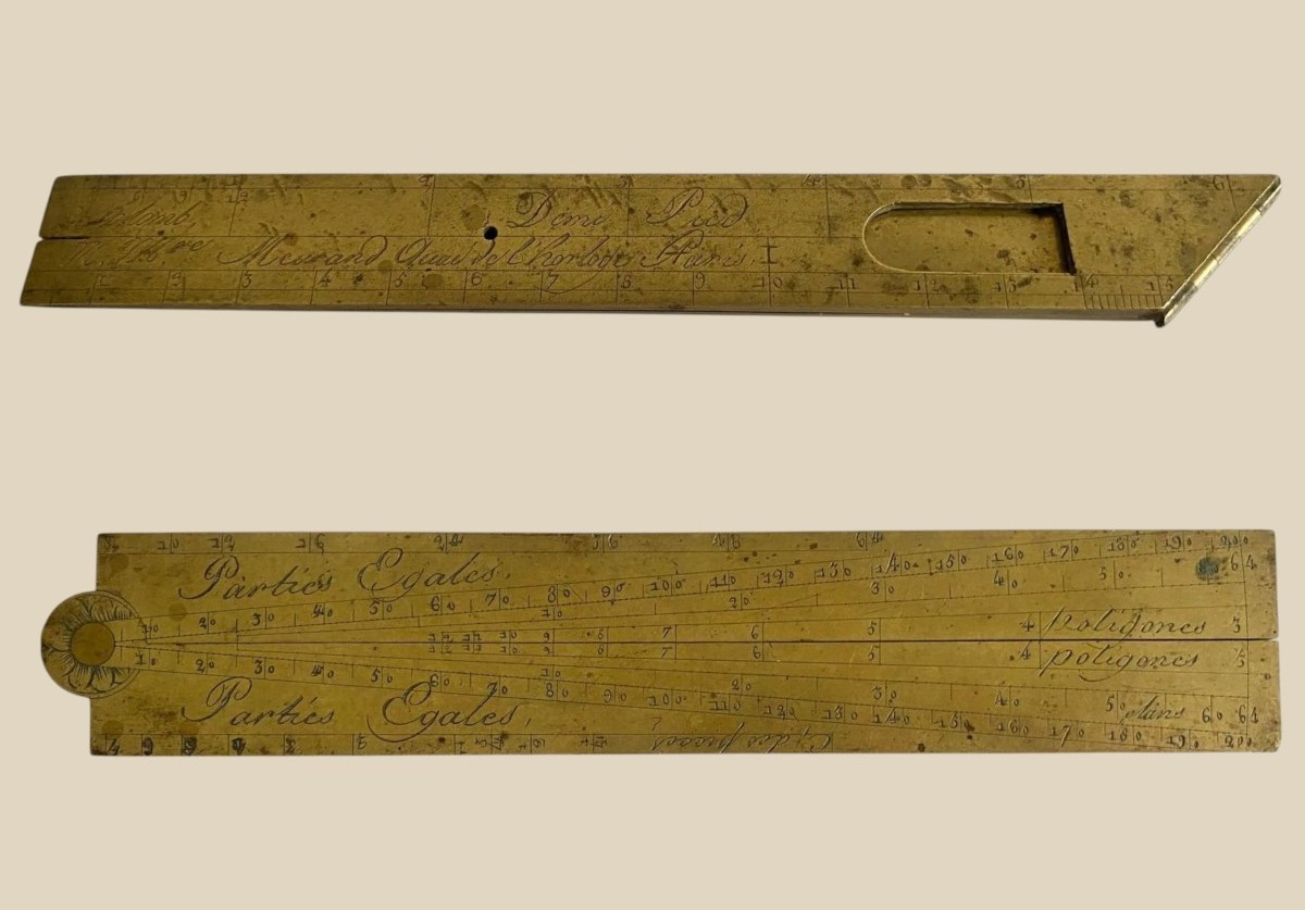 Pied de roy et demi pied de roy MEURAND quai de l'Horloge à Paris XVIIIe siècle