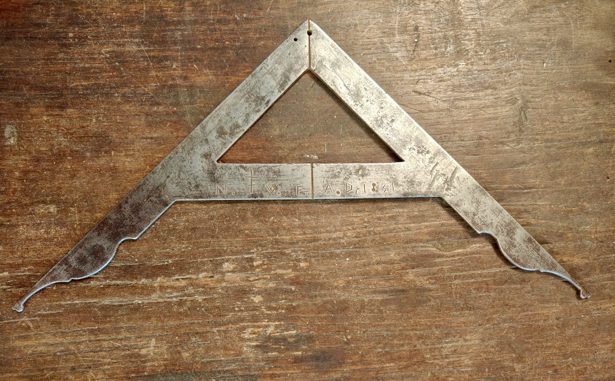 Wrought-iron Archipendulum Dated 1841