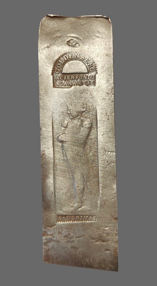 Two Different Goldenber Planer Blades Decorated With The Image Of Napoleon From The 19th Century-photo-1