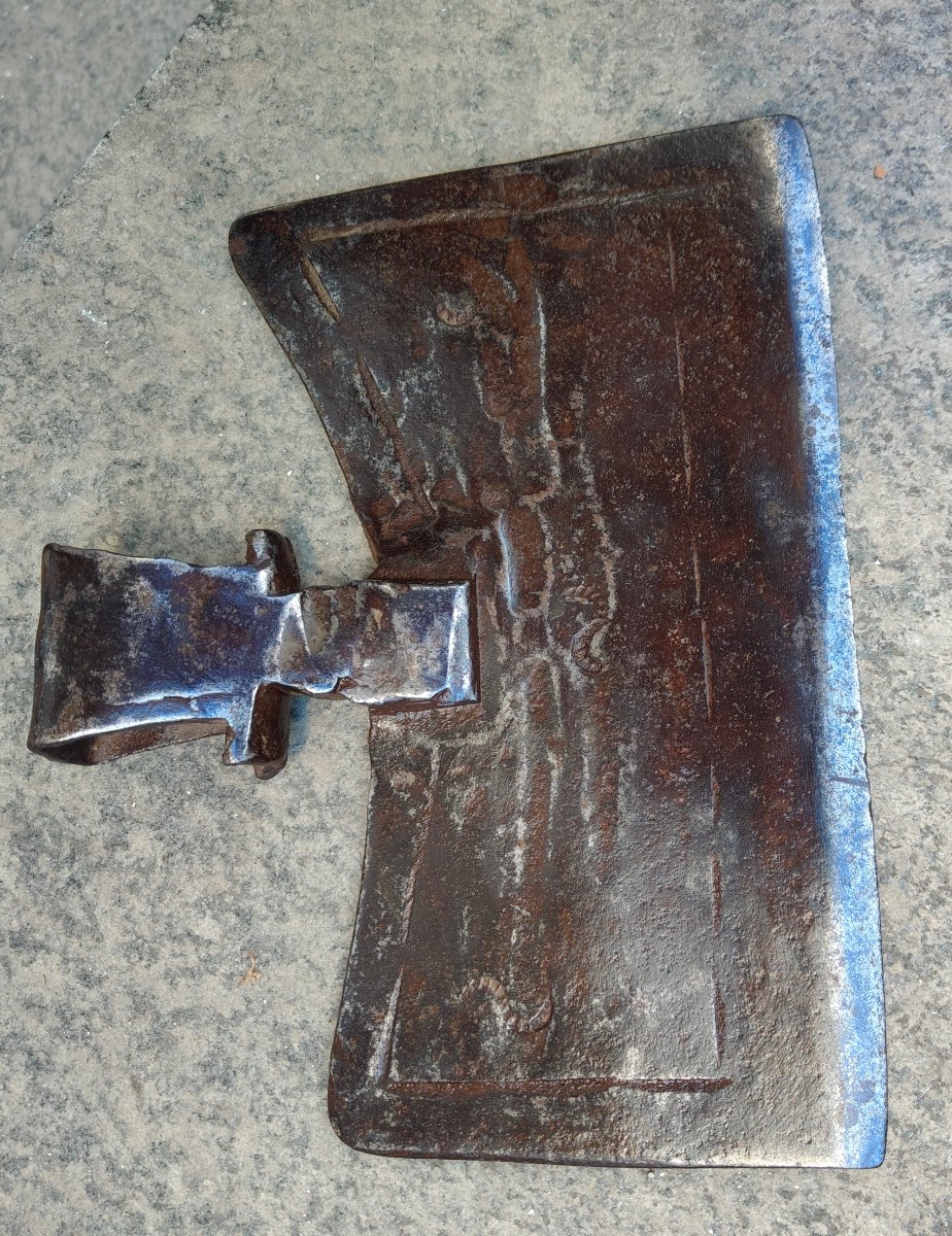 17th-century South Tyrolean Wrought-iron Axe-photo-1