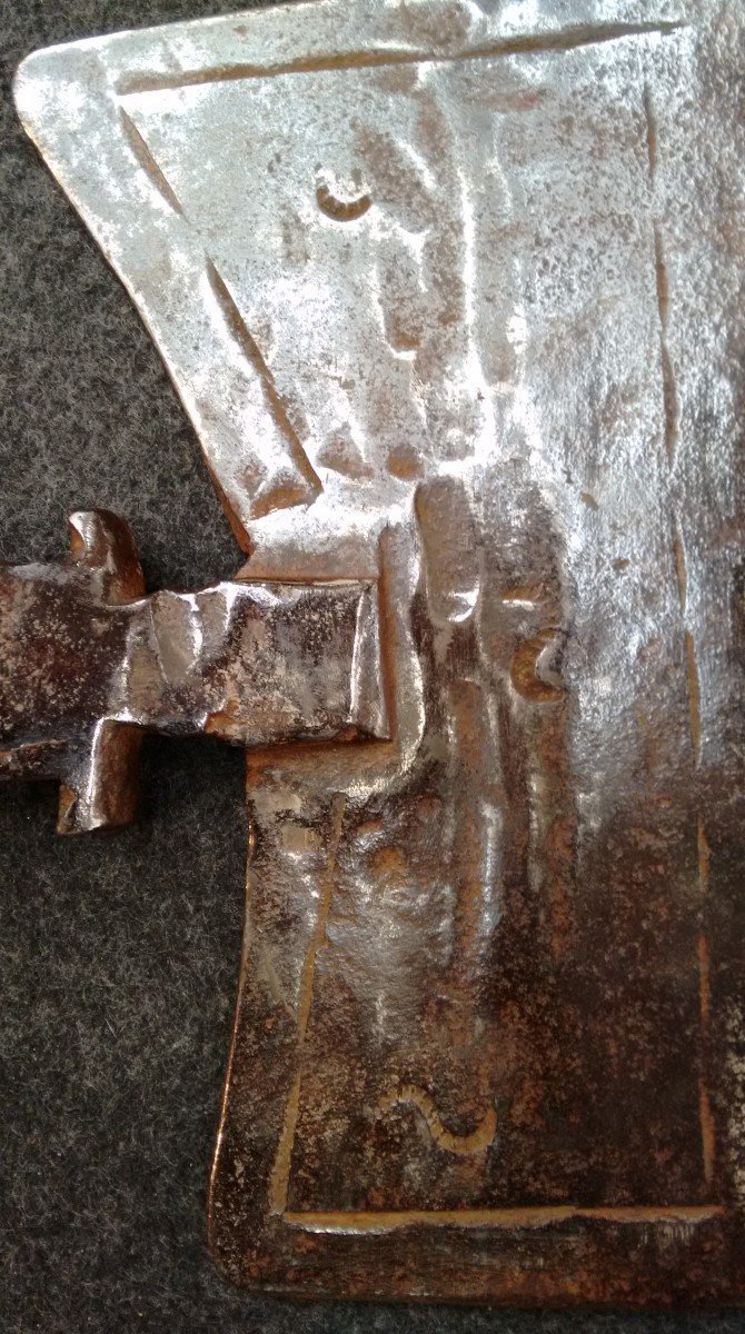 17th-century South Tyrolean Wrought-iron Axe-photo-4