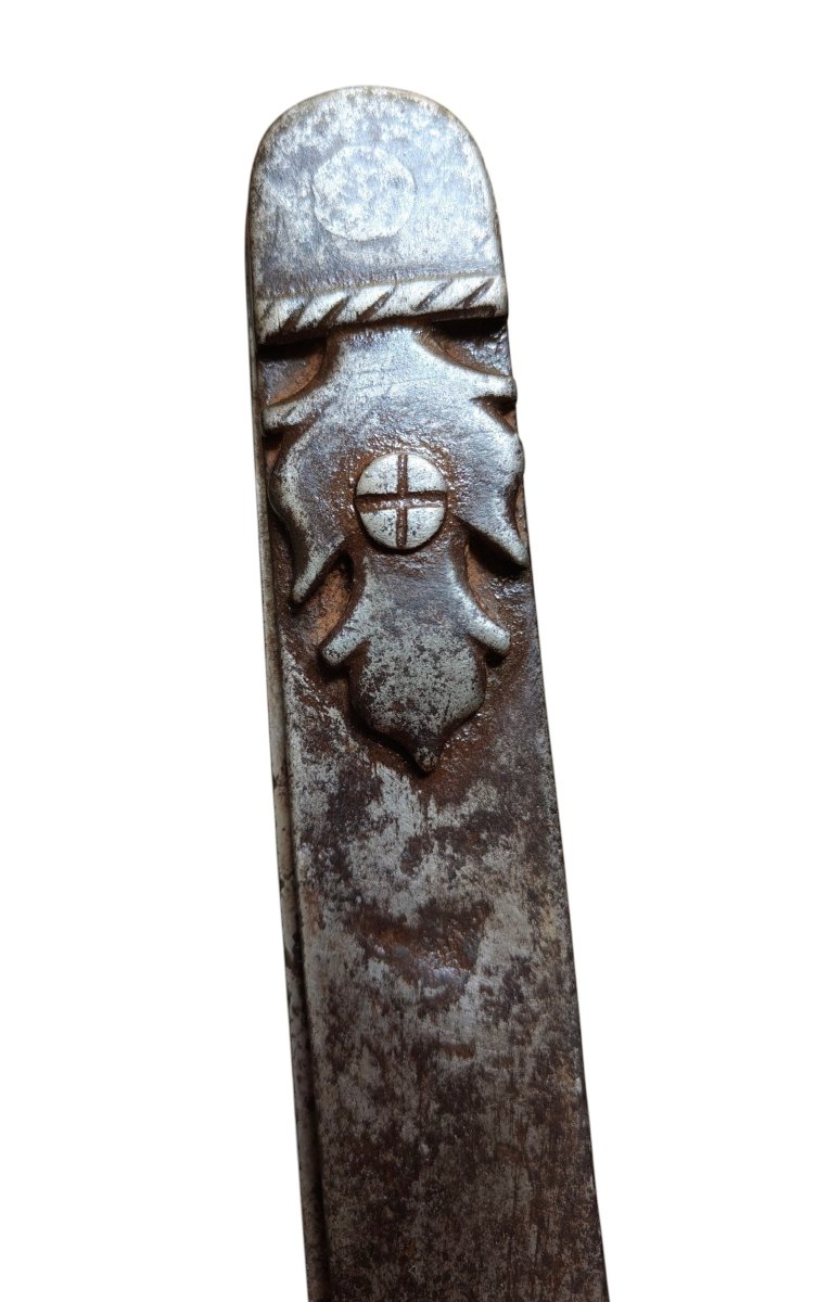 Large Wrought-iron Compass, France, 18th Century-photo-4