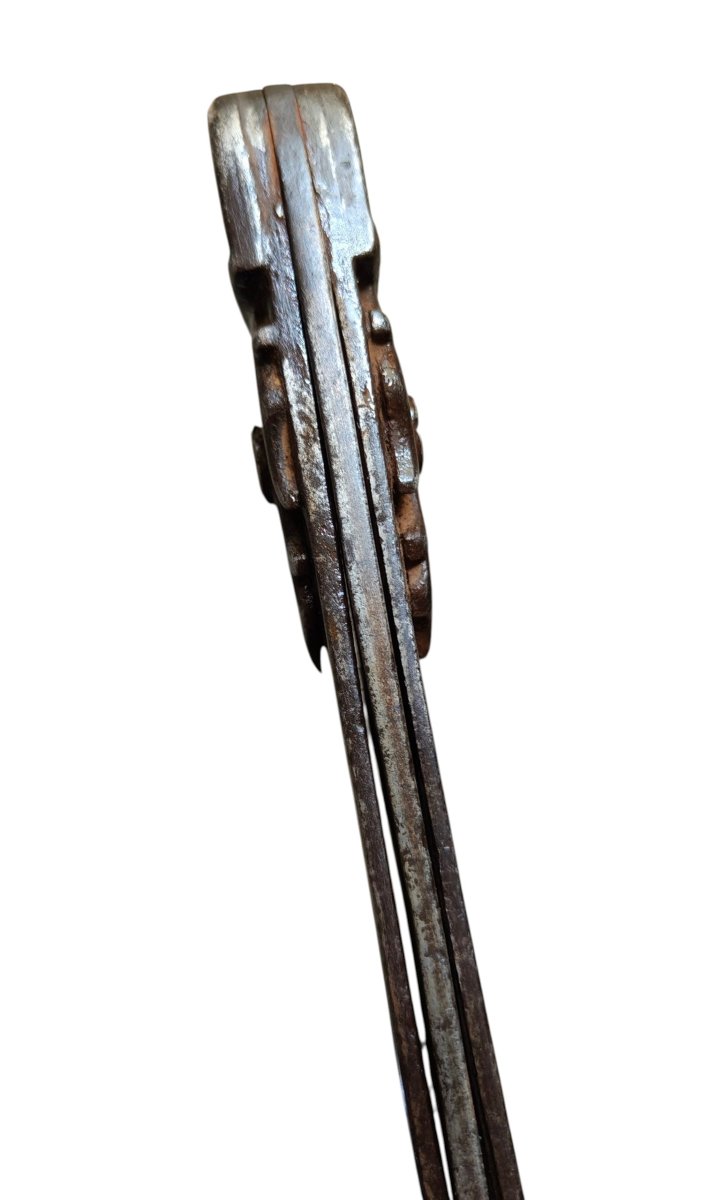 Large Wrought-iron Compass, France, 18th Century-photo-1