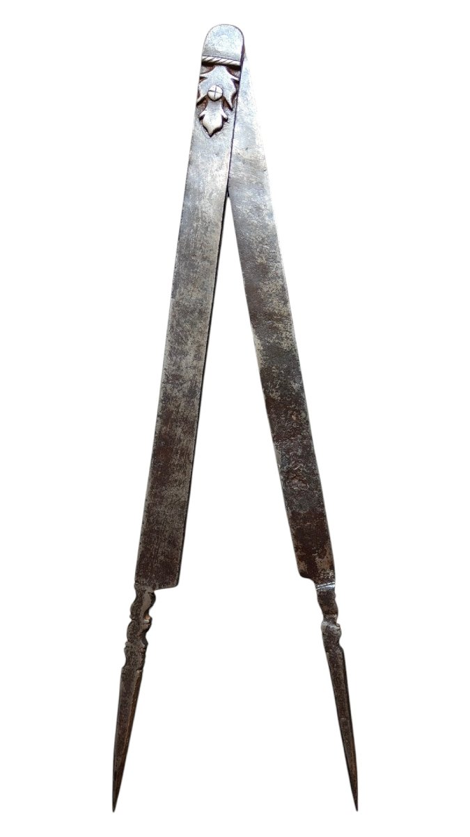 Large Wrought-iron Compass, France, 18th Century