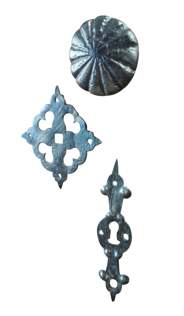 Ferronnerie pour porte XVII-XVIIIe siècle -photo-3