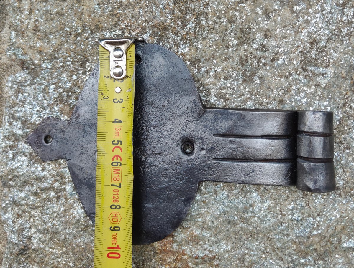 Pair Of Hinges, Complete With Hinge Pins, 18th Century-photo-4