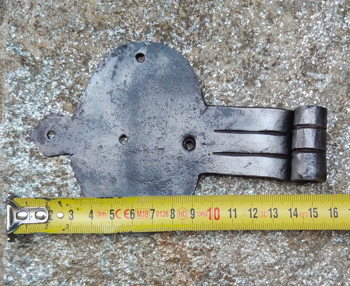 Pair Of Hinges, Complete With Hinge Pins, 18th Century-photo-1