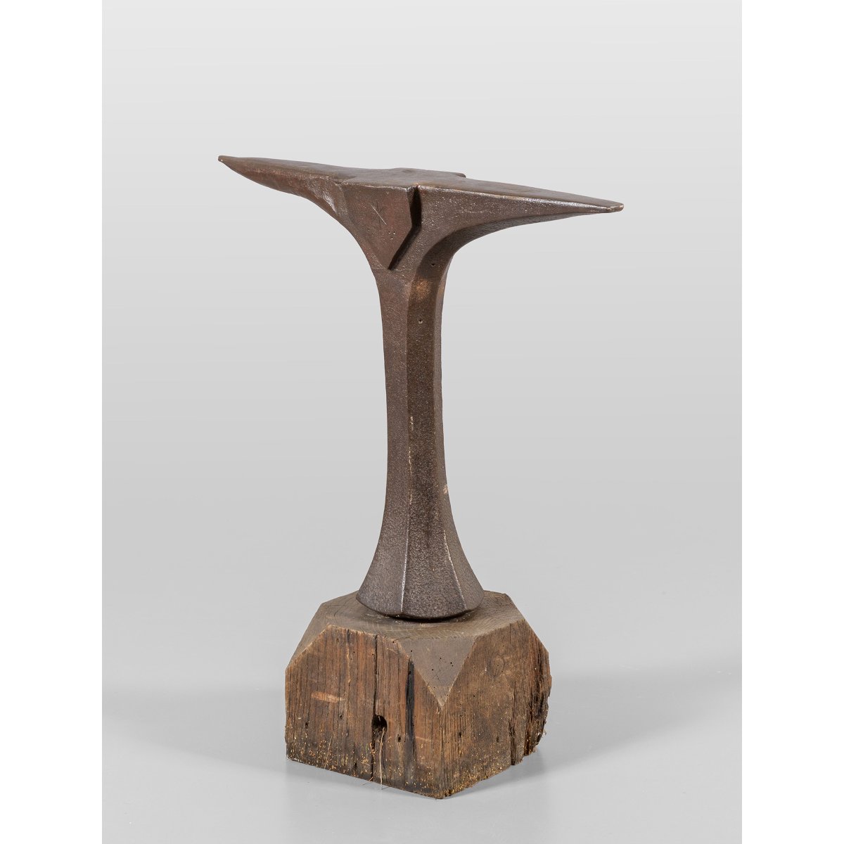 Large Wrought-iron Anvil Decorated With Shields