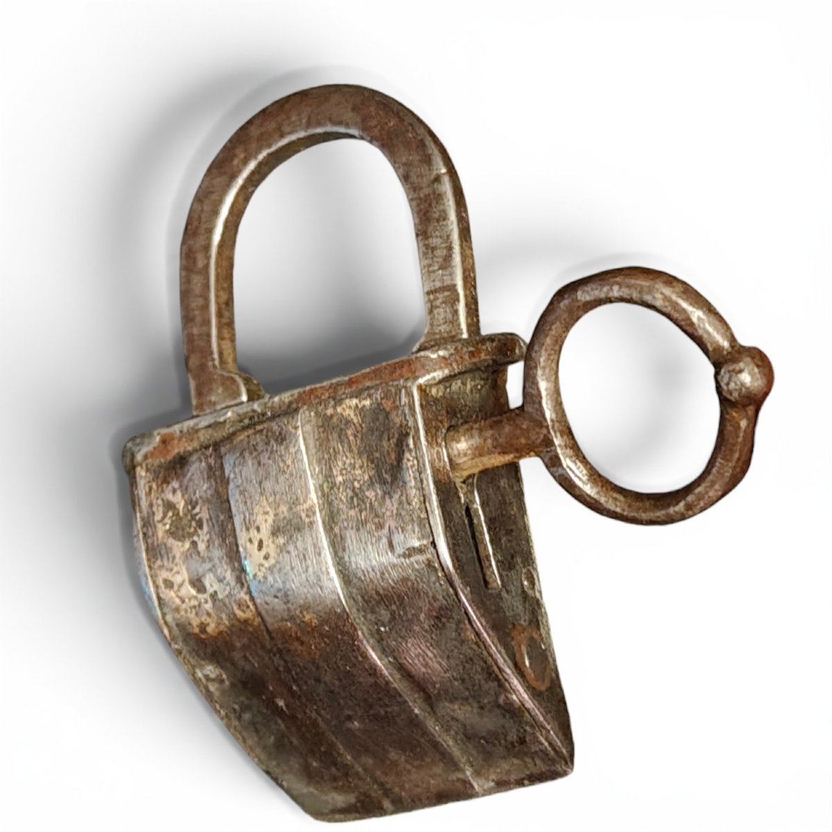 German Handbag Lock Made Of Wrought Iron, 16th–17th Century-photo-3
