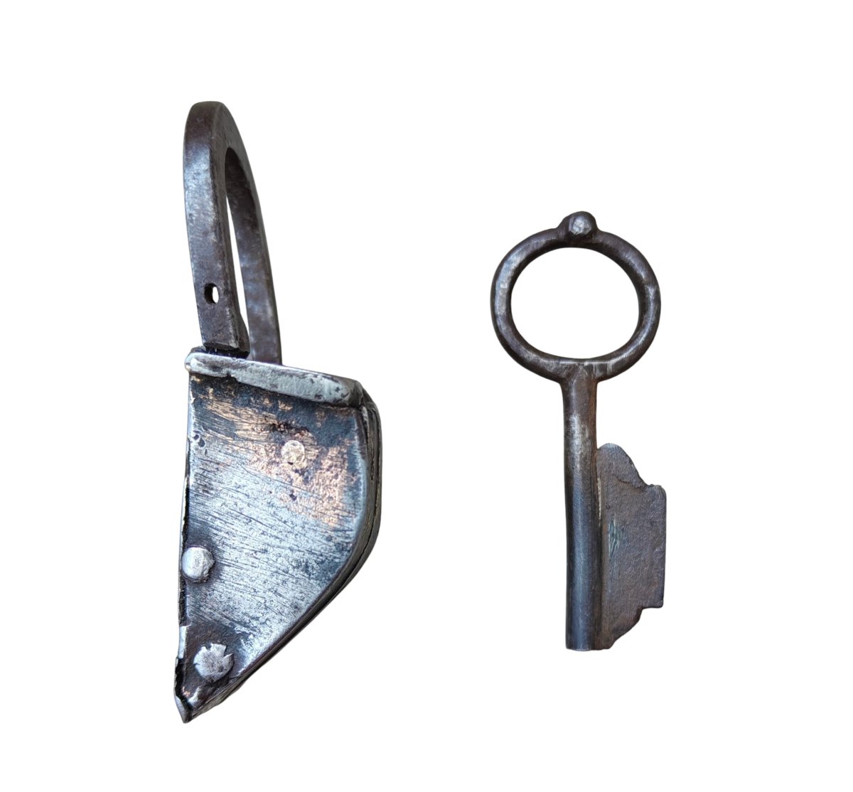 German Handbag Lock Made Of Wrought Iron, 16th–17th Century-photo-1