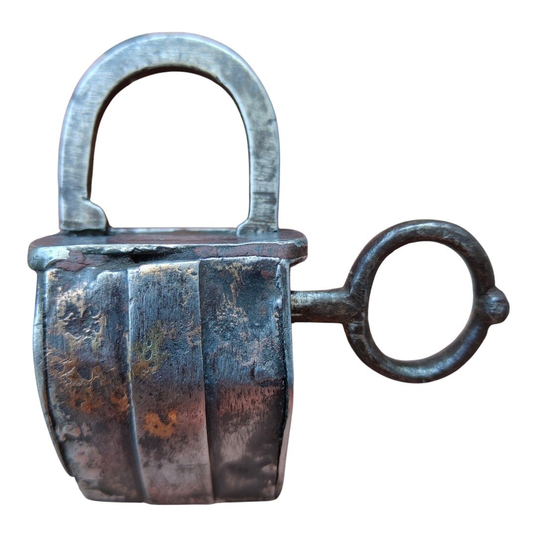 German Handbag Lock Made Of Wrought Iron, 16th–17th Century-photo-4