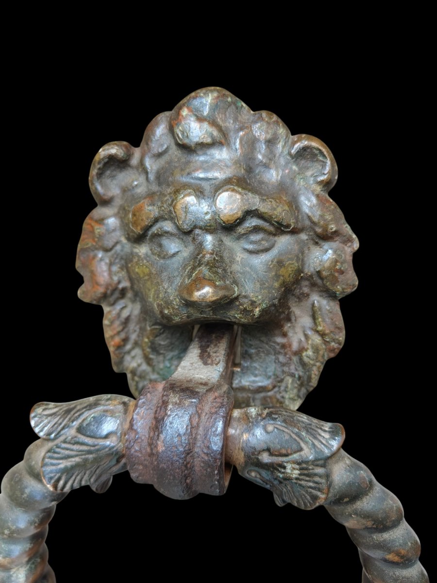 Heurtoir de porte en bronze Venise XVIe siècle -photo-2