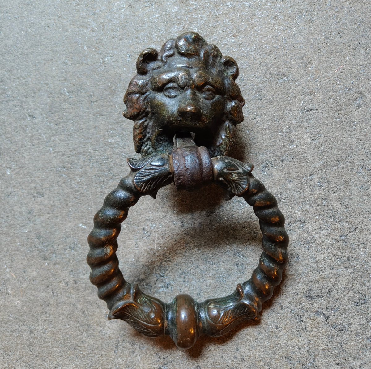 Heurtoir de porte en bronze Venise XVIe siècle -photo-3