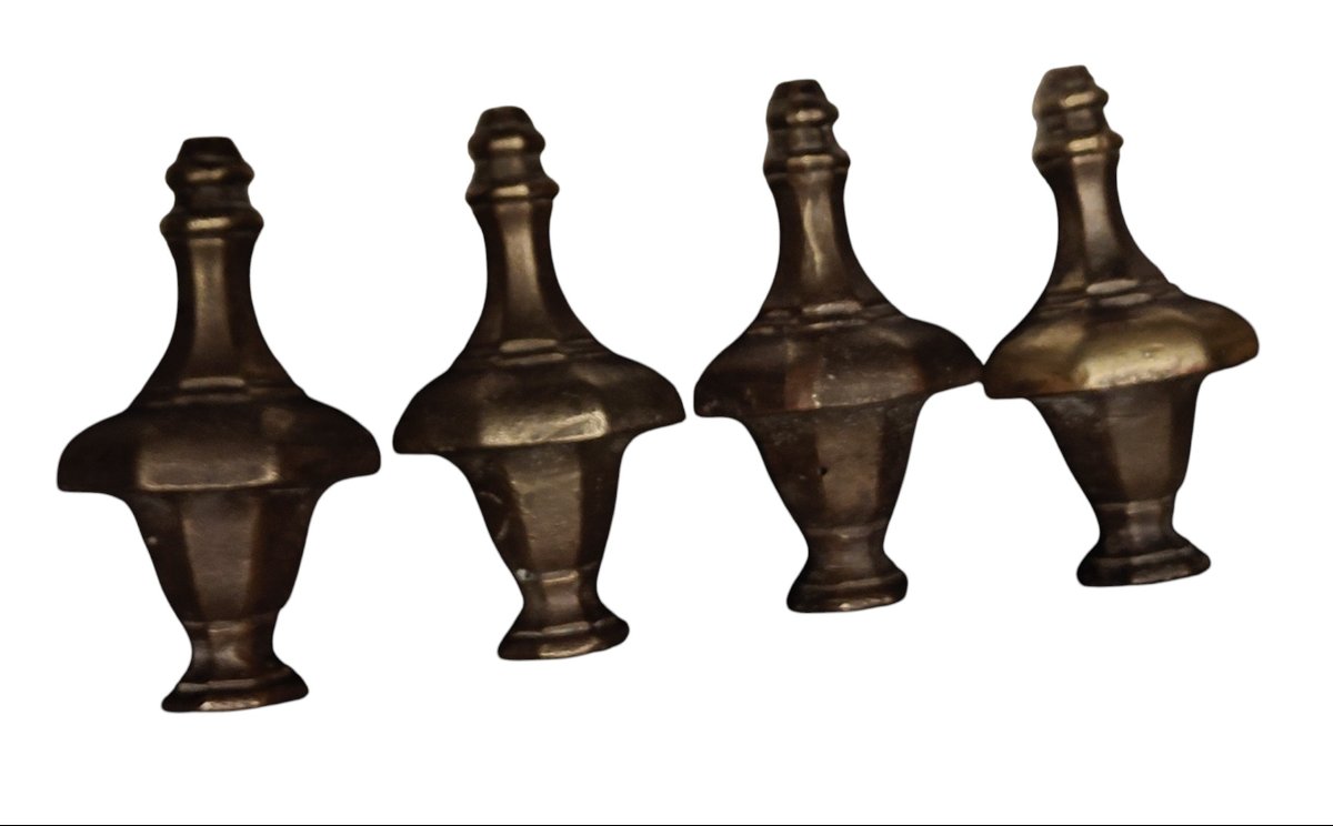 4 éléments En Bronze XVIIIe Siècle-photo-3