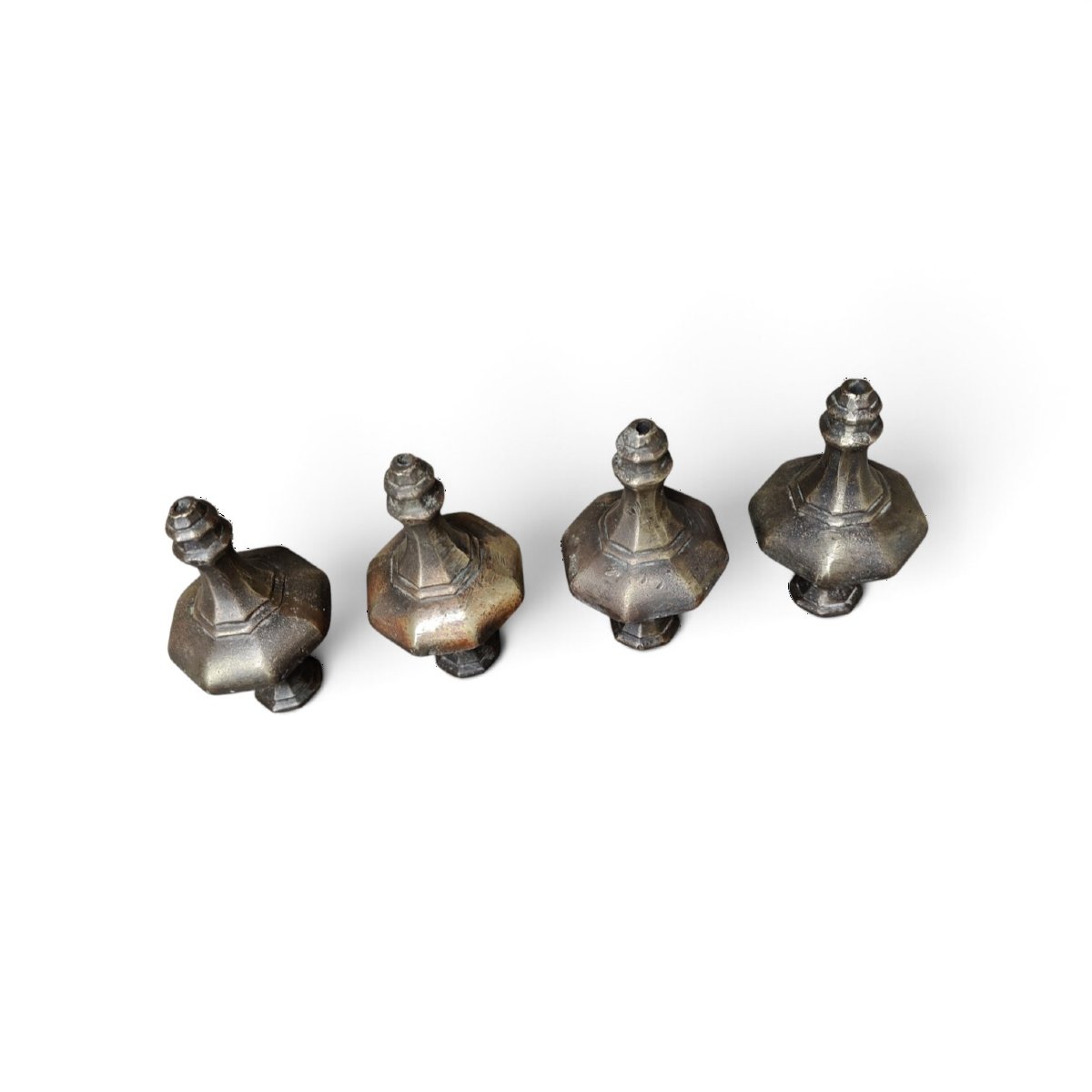 4 éléments En Bronze XVIIIe Siècle-photo-1