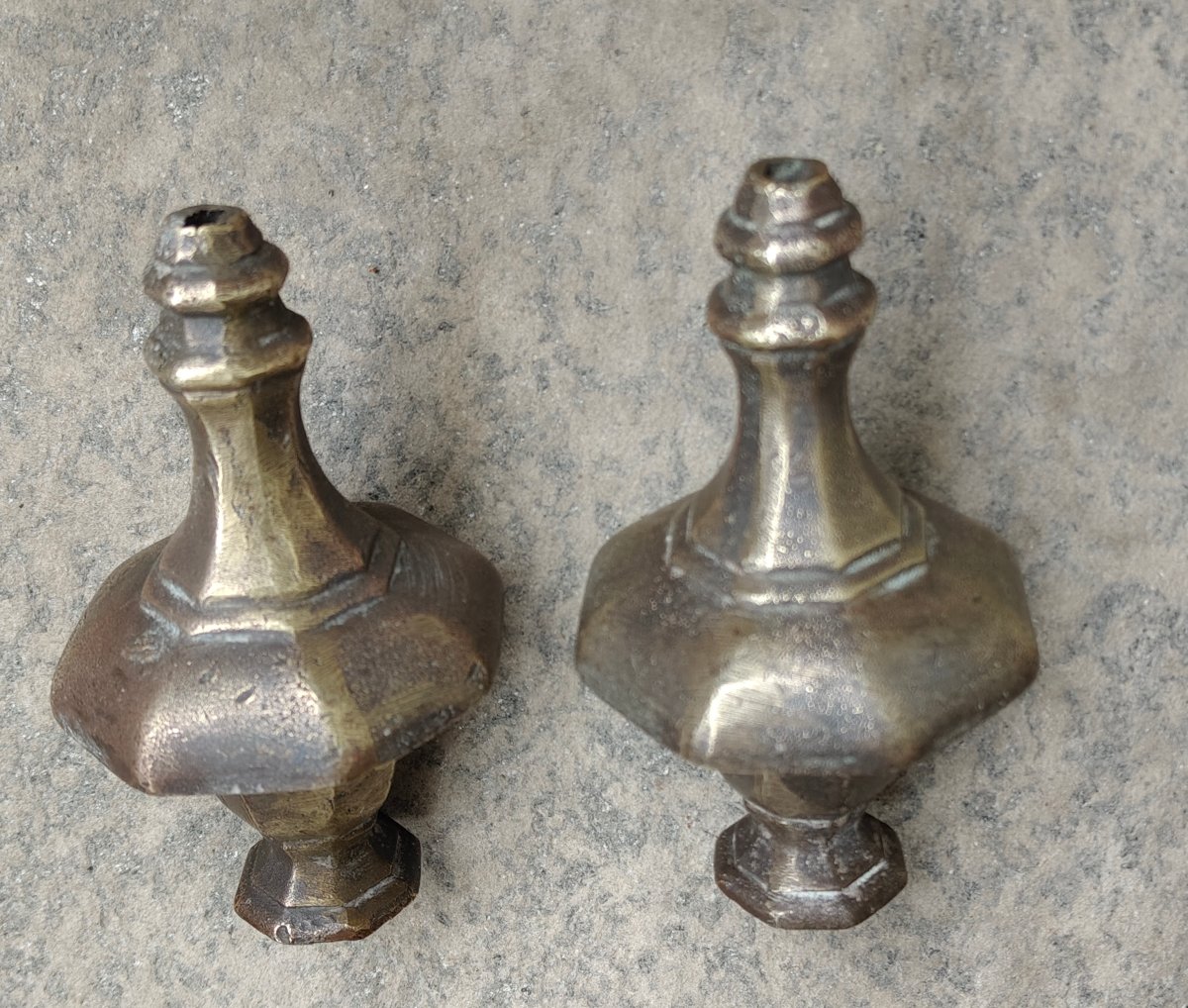 4 éléments En Bronze XVIIIe Siècle-photo-4