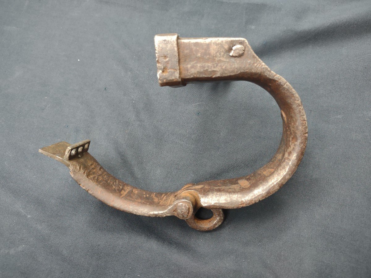 Menottes De Cheville Fonctionnant Avec Clé XVIIe Siècle-photo-1