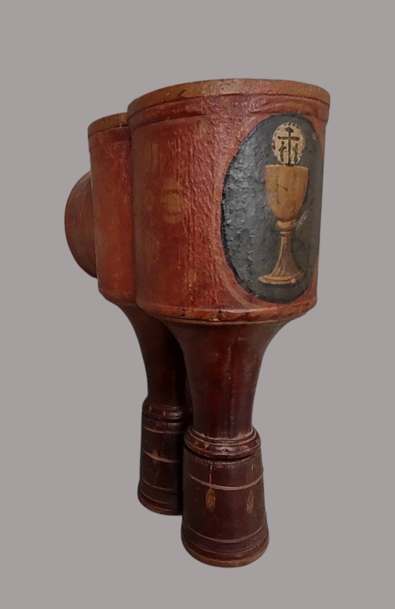 Rare 18th-century Painted Wooden Ballot Box