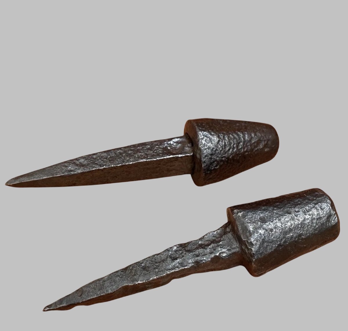Two Beautiful Wrought-iron Nails From The 16th–17th Centuries-photo-1