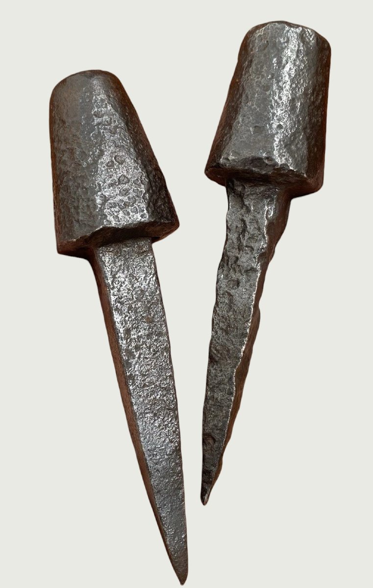 Two Beautiful Wrought-iron Nails From The 16th–17th Centuries