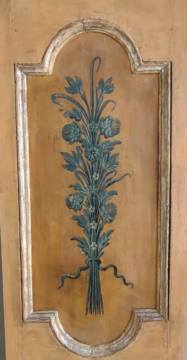 Porte Italienne Peinte "double-face" XVIIIe siècle-photo-4