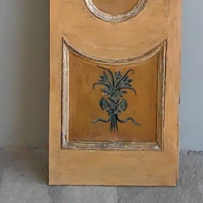 Porte Italienne Peinte "double-face" XVIIIe siècle-photo-2