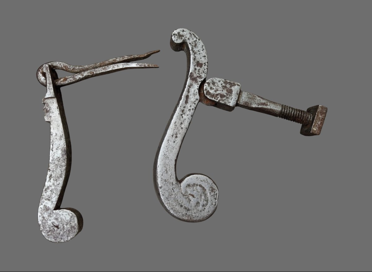 Wrought-iron Doorknob And Small Doorstop From The Same Manufacturer