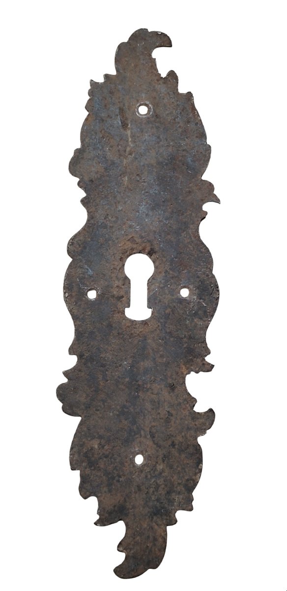 Important Baroque Iron Vent, Entirely Chiseled-photo-2