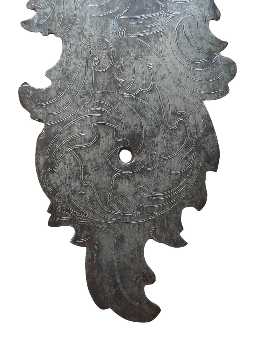 Important Baroque Iron Vent, Entirely Chiseled-photo-6