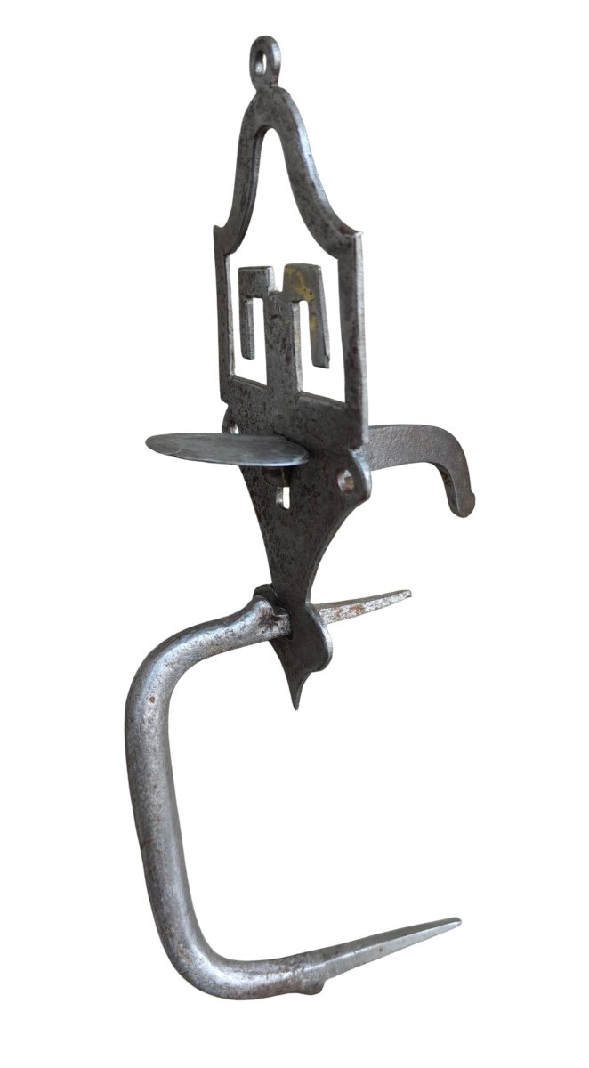 Louis XVI-period Wrought-iron Door Handle With Latch-photo-4