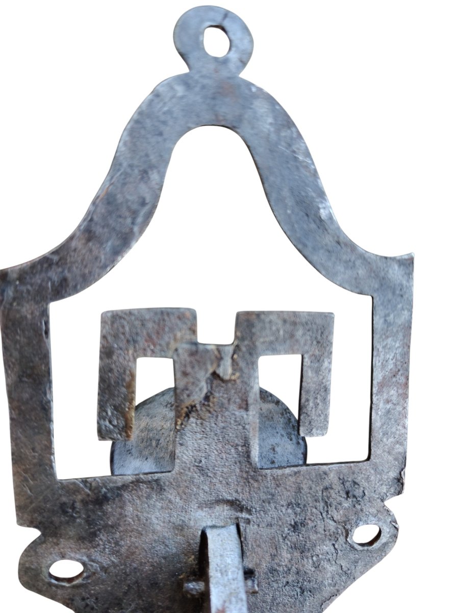 Louis XVI-period Wrought-iron Door Handle With Latch-photo-3