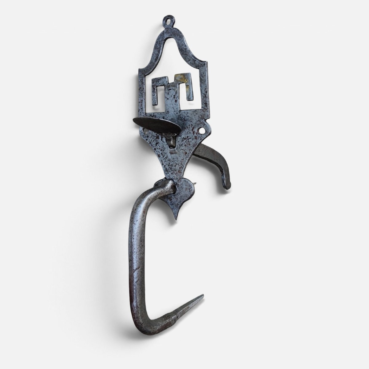 Louis XVI-period Wrought-iron Door Handle With Latch