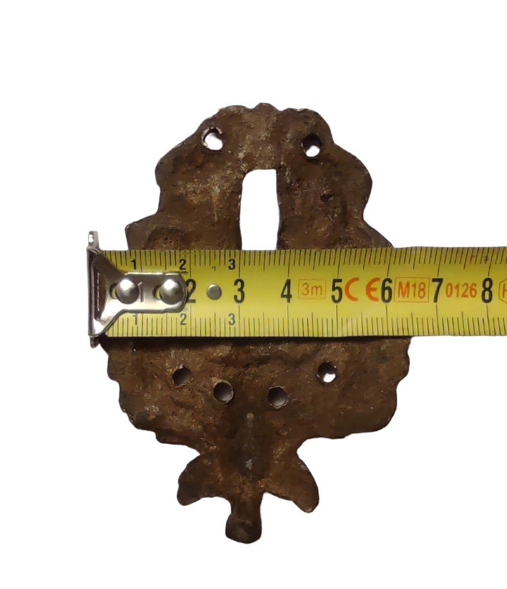 Entrée De Serrure En Bronze XVIIIe Siècle-photo-1