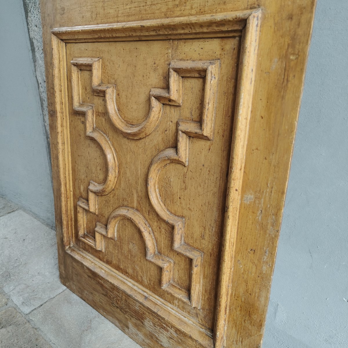 Piedmontese Baroque Door, Lacquered With Blown Glass-photo-4