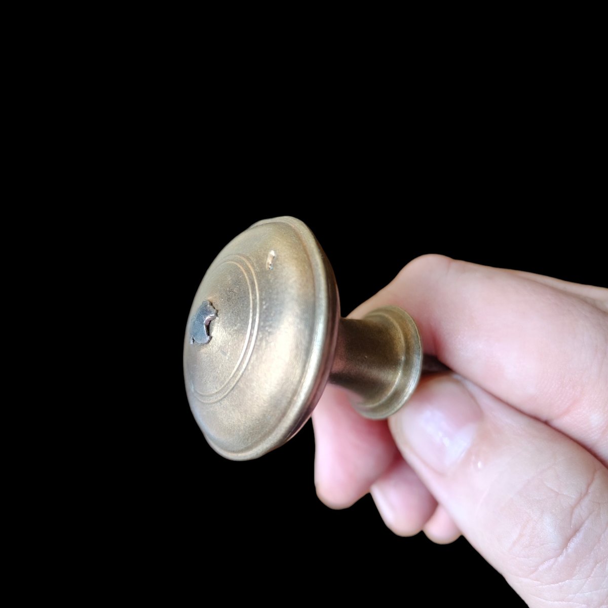 Bouton en laiton et fer forgé -photo-3