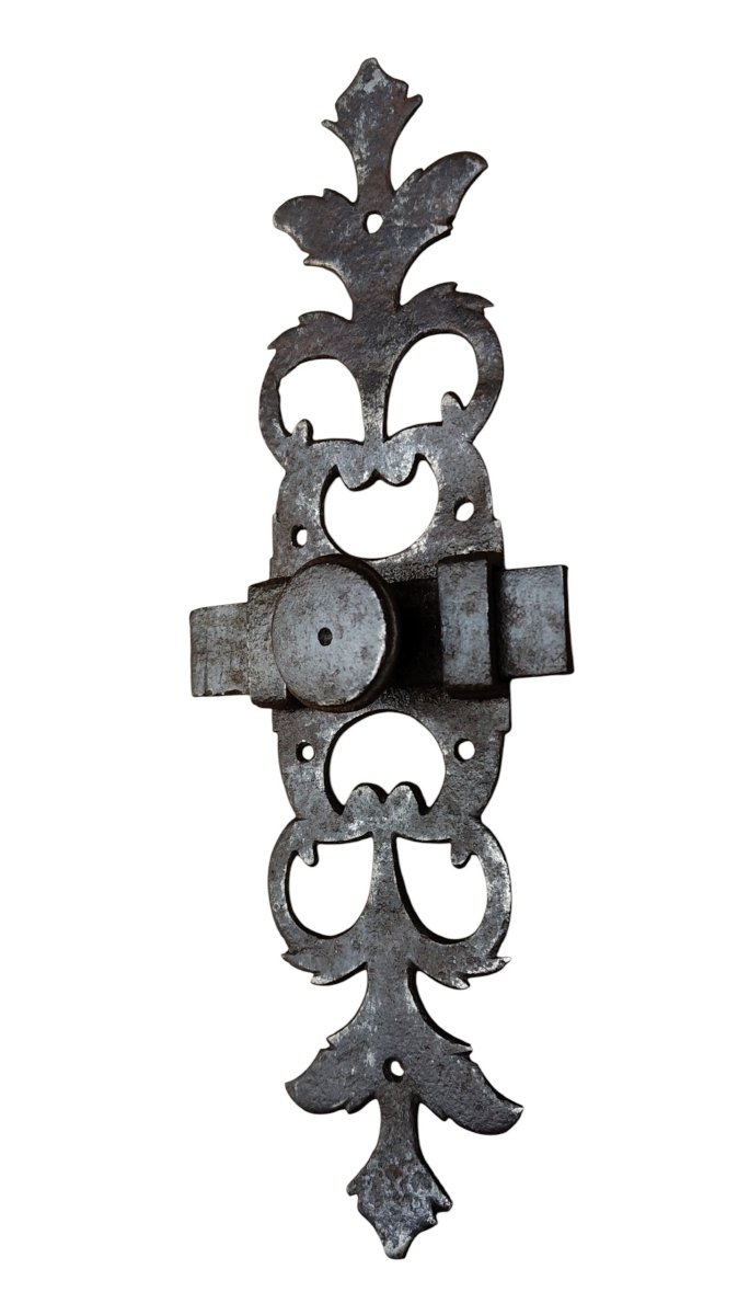 18th-century Wrought-iron, Openwork Padlock-photo-3