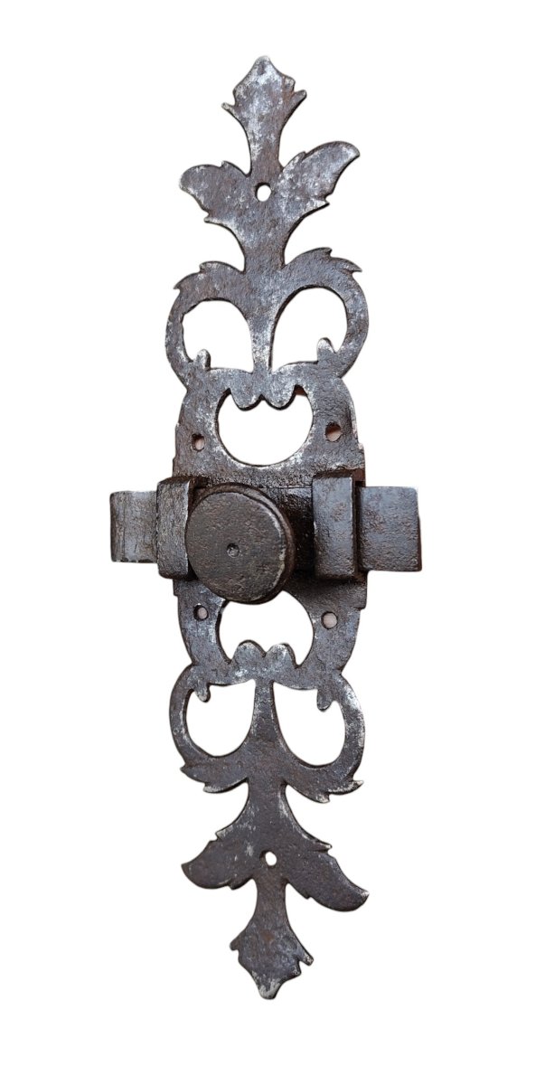 18th-century Wrought-iron, Openwork Padlock-photo-4