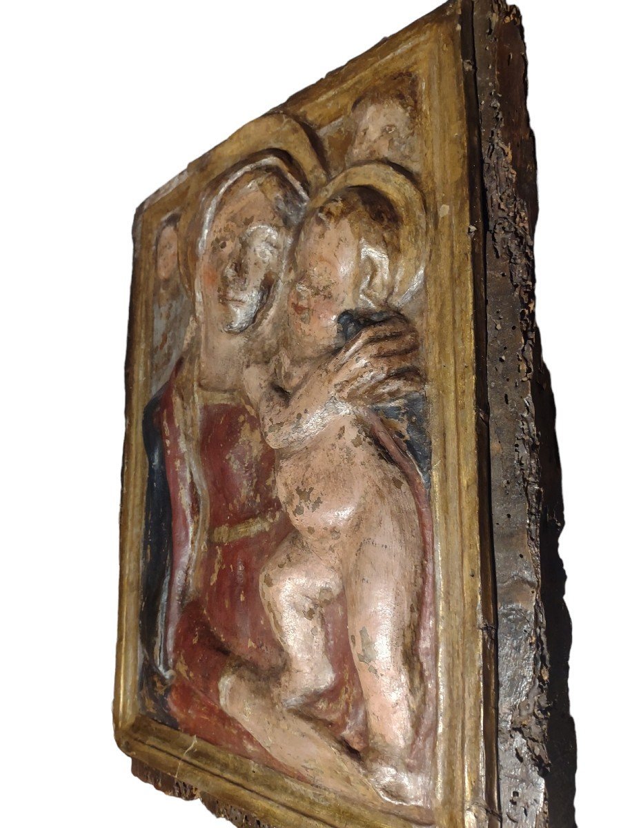 Haut-relief En Papier Mâché Italie XVIIe Siècle-photo-4