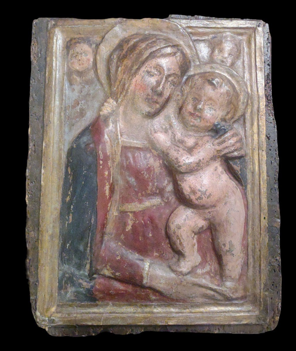 Haut-relief En Papier Mâché Italie XVIIe Siècle