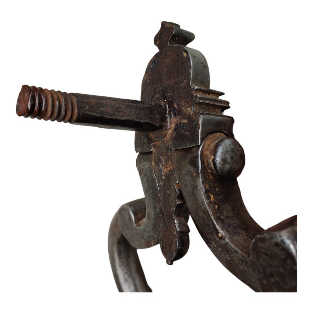 Heurtoir de porte en fer forgé XVIIIe siècle-photo-6