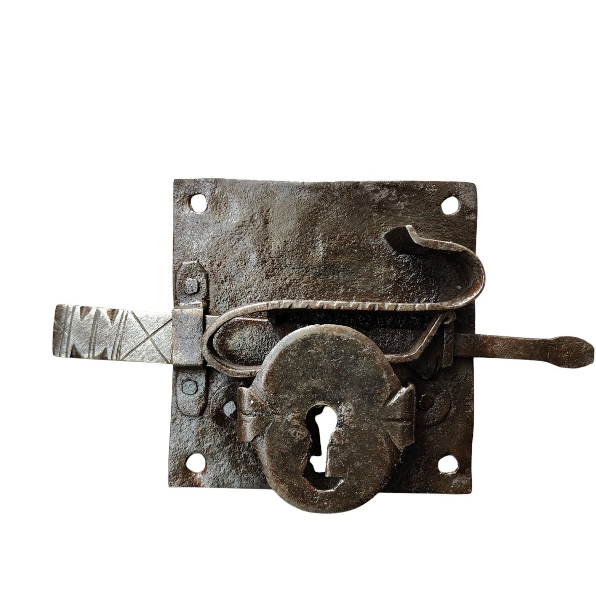 Early 18th-century Wrought-iron Door Lock