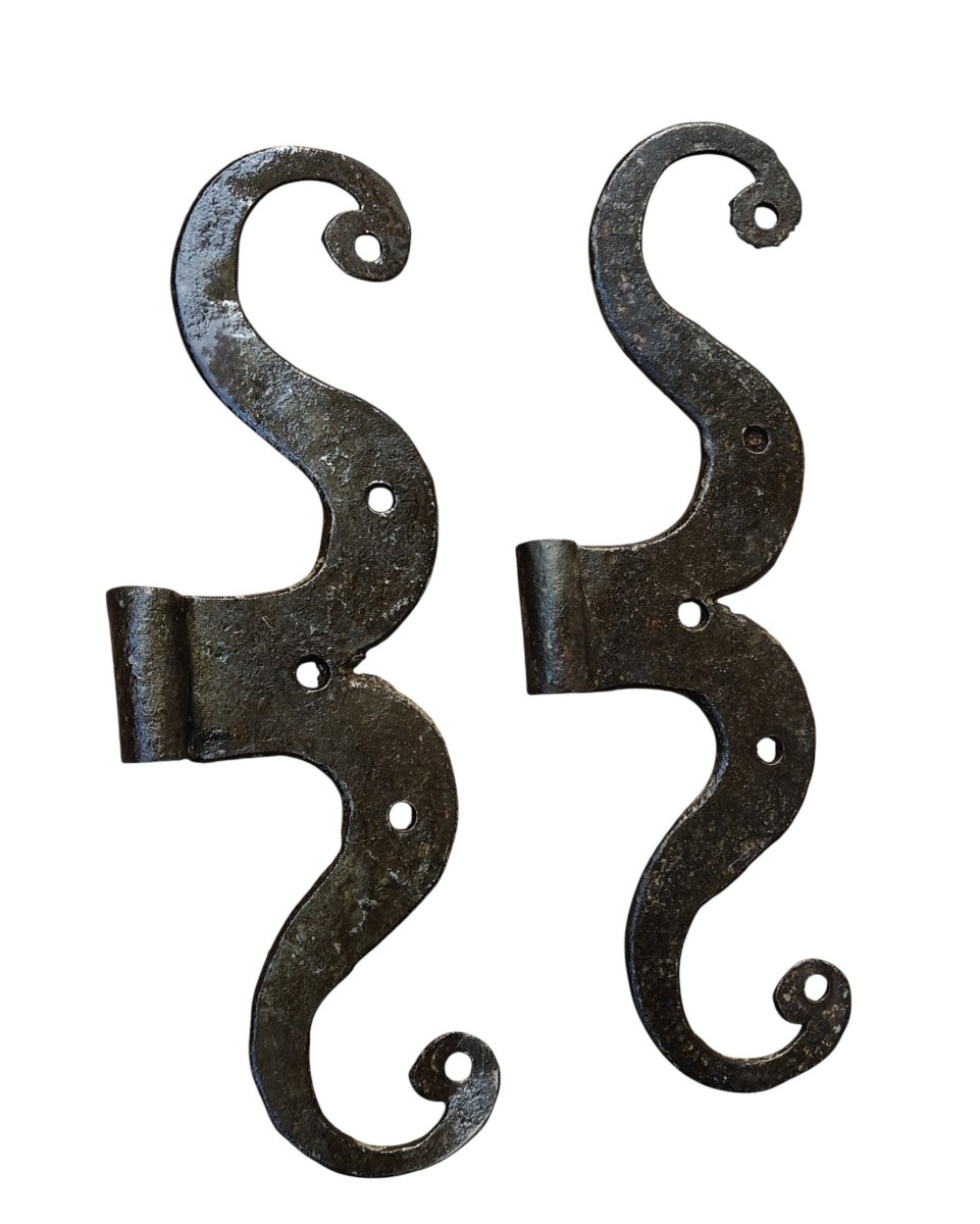 Pair Of 18th-century Hinge Brackets-photo-4