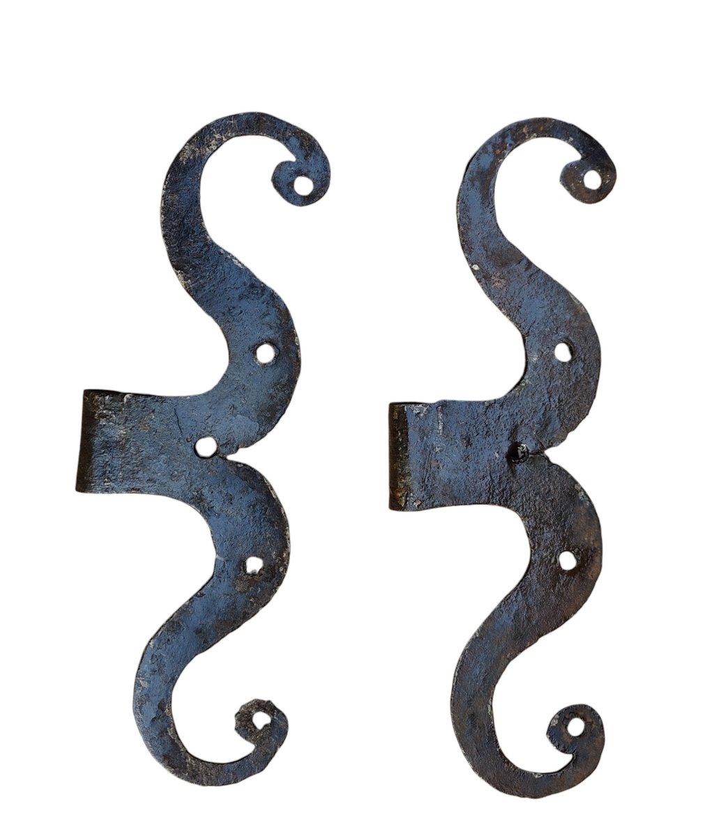 Pair Of 18th-century Hinge Brackets-photo-1
