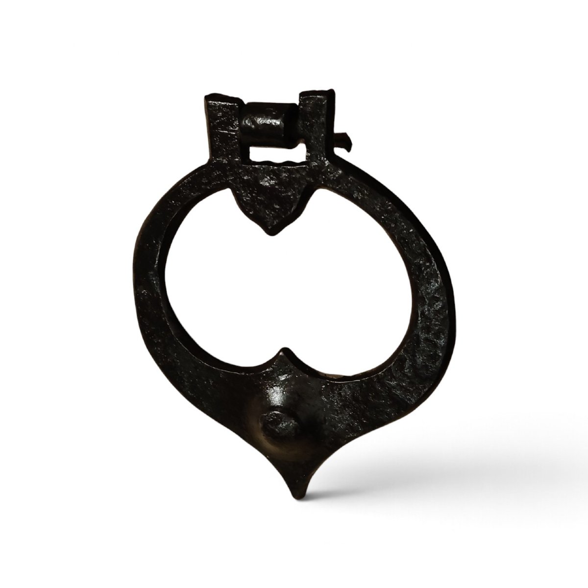 Small, Antique-style Wrought-iron Door Handle-photo-6