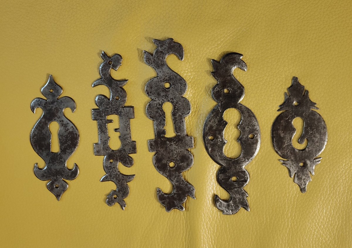 Entrées de serrure en fer forgé 