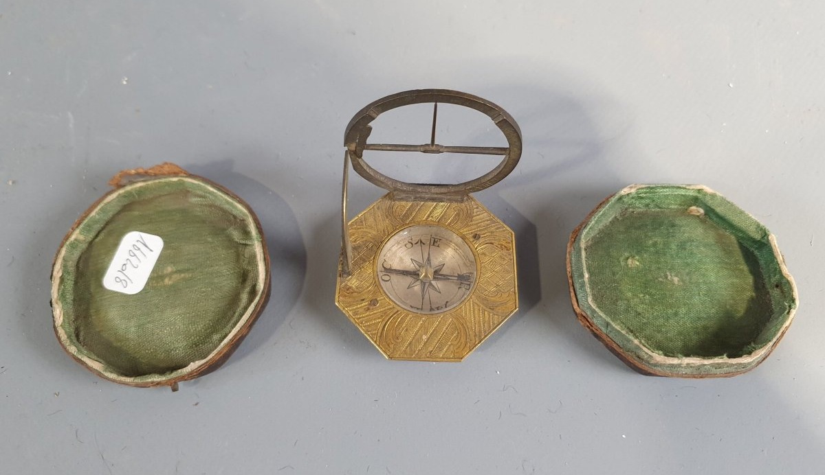 Brass Sundial Engraved "l. Grassl 1740–80"