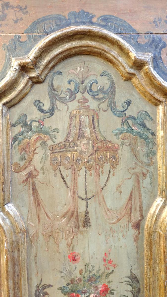  Neapolitan Doors Painted On  Both Sides Eighteenth Century-photo-4