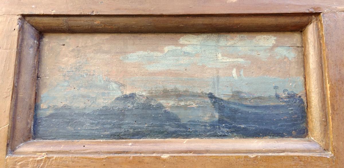  Neapolitan Doors Painted On  Both Sides Eighteenth Century-photo-4