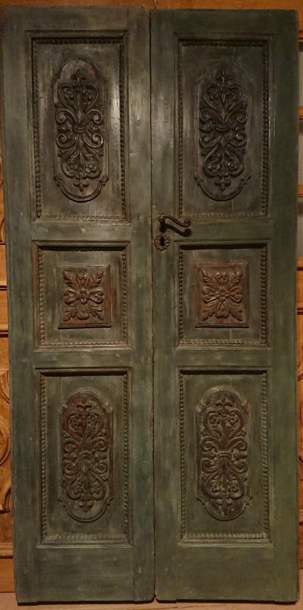 Entrance Gate Carved And Painted Eighteenth Century